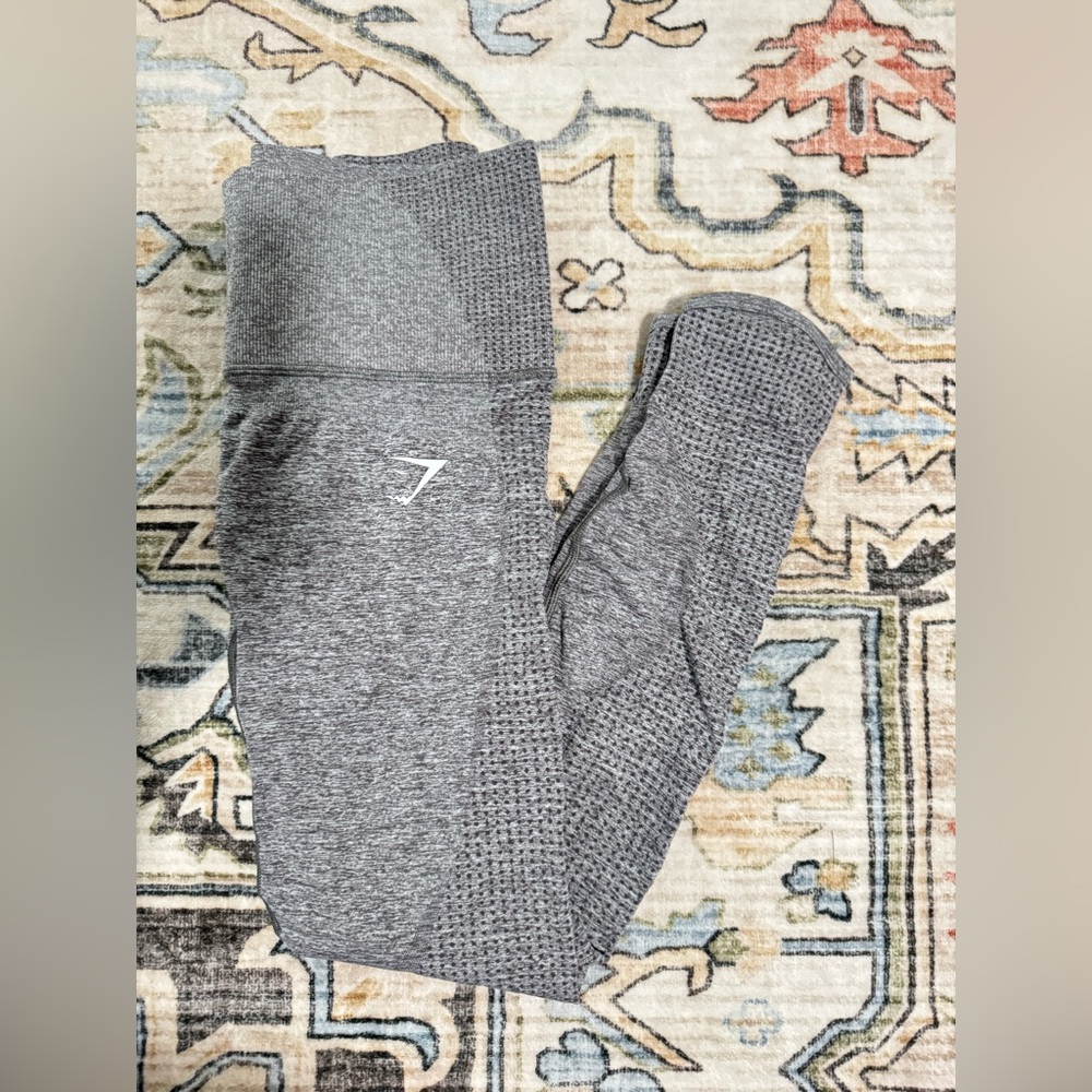 Gymshark Charcoal Textured Leggings